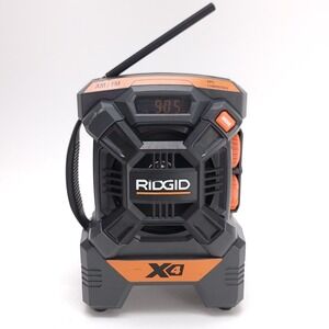 Ridgid X4 18V Cordless Jobsite AM/FM Radio MP3 Compatible R84084 TESTED WORKING